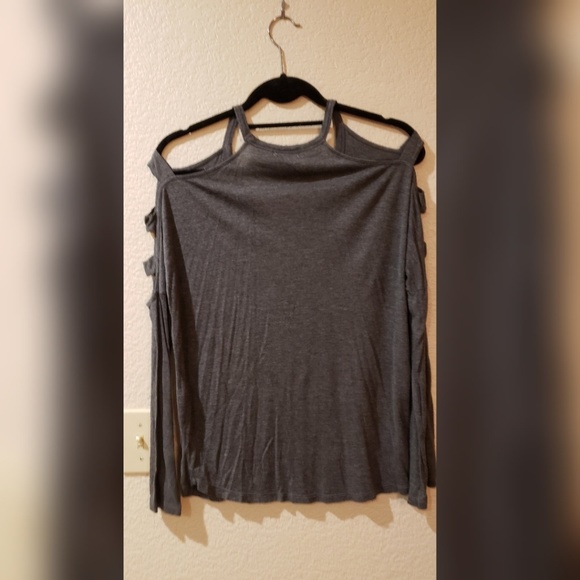 Glitz cold shoulder gray M - Picture 2 of 2